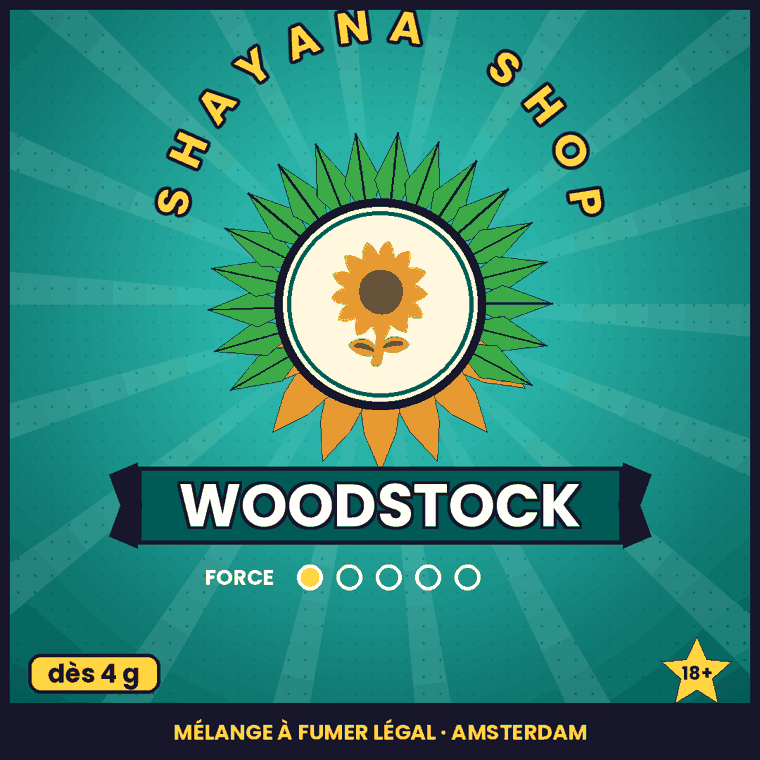 WOODSTOCK – mélange à fumer légal, Shayana Shop