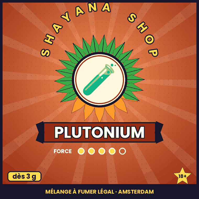 PLUTONIUM – mélange à fumer légal, Shayana Shop