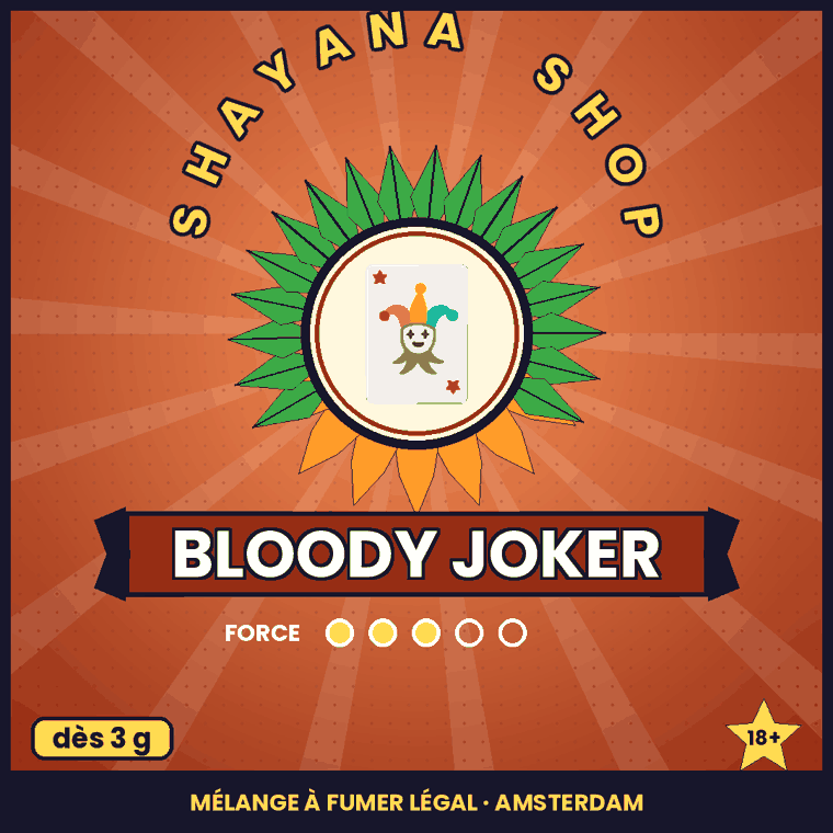 Bloody Joker – mélange à fumer légal, Shayana Shop