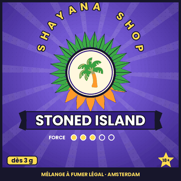 Stoned Island – mélange à fumer légal, Shayana Shop